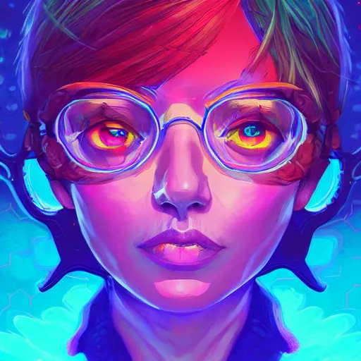 Image similar to skill magic geek inside matrix deepdream radiating a glowing aura stuff loot legends stylized digital illustration video game icon artstation lois van baarle, ilya kuvshinov, rossdraws,