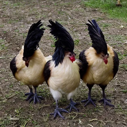 Prompt: if cerberus was a chicken.