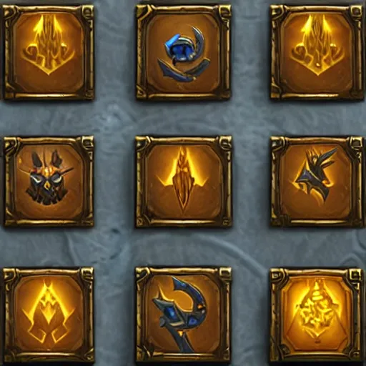 Image similar to world of Warcraft new Paladin spell icons