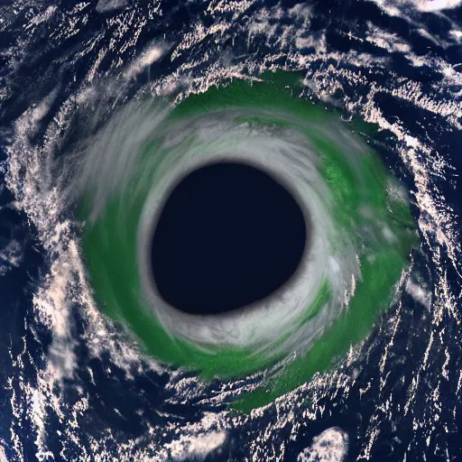 Image similar to “ a ziggurat to space, in the eye of a hurricane as seen from 5 km. 1 0 0 megapixel. ”