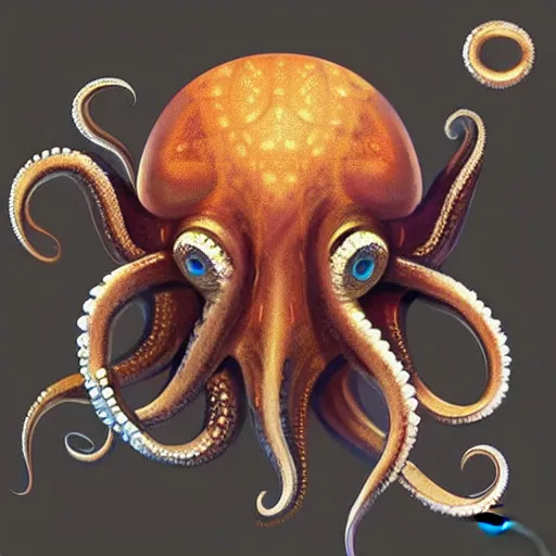 Prompt: “flawless portrait of octopus head avatar comes from Sirius by concept art, sci-fi, ultra detailed face and eyes, galactic symbols, artstation HD”