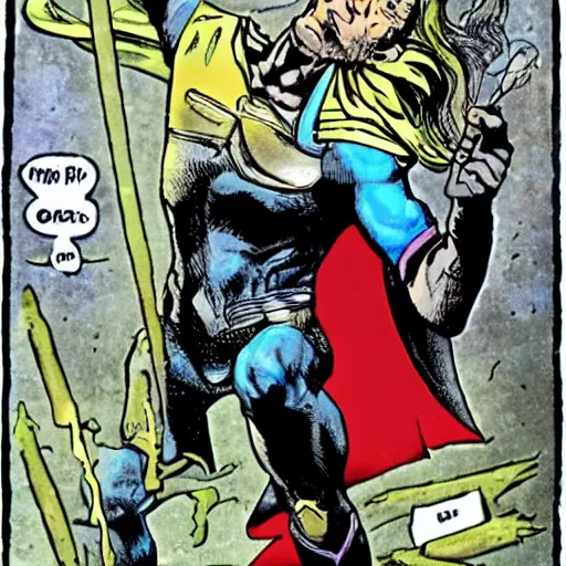 Prompt: gollum as Thor