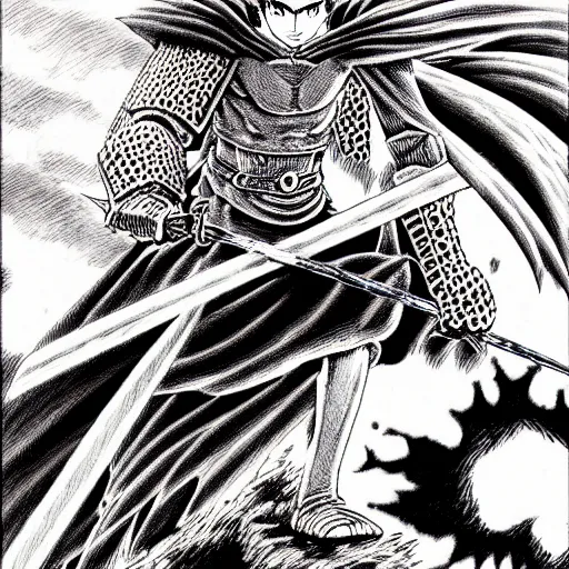 Image similar to berserk by kentaro miura