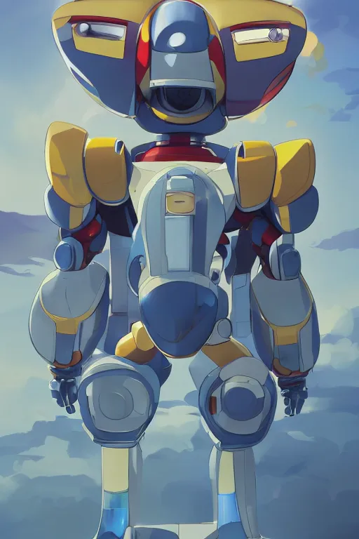 Image similar to metabots medabots medarotto medarot robot minimalist comics, behance hd by jesper ejsing, by rhads, makoto shinkai and lois van baarle, ilya kuvshinov, rossdraws global illumination ray tracing hdr radiating a glowing aura