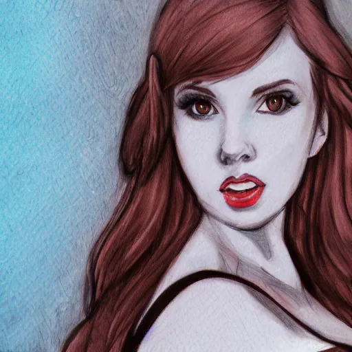 Prompt: amouranth, art sketch, high detail