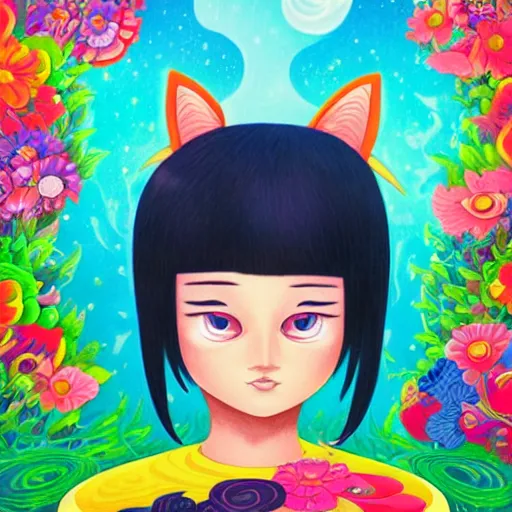 Image similar to a portrait of a character in a scenic environment by Jeremiah Ketner and Hiroyuki Mitsume-Takahashi and Goro Fujita