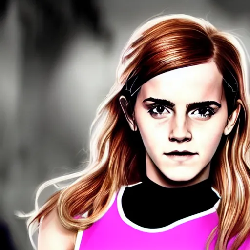 Prompt: Emma Watson cosplaying as spidergwen, photorealistic high quality
