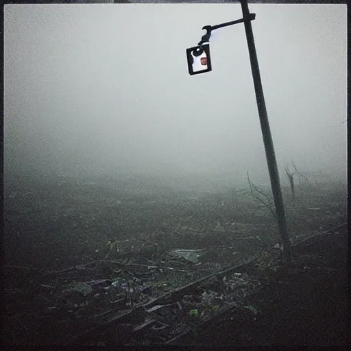 Prompt: “a city lost to time, empty, overgrown, desolate, foggy, atmospheric, subtle horror”