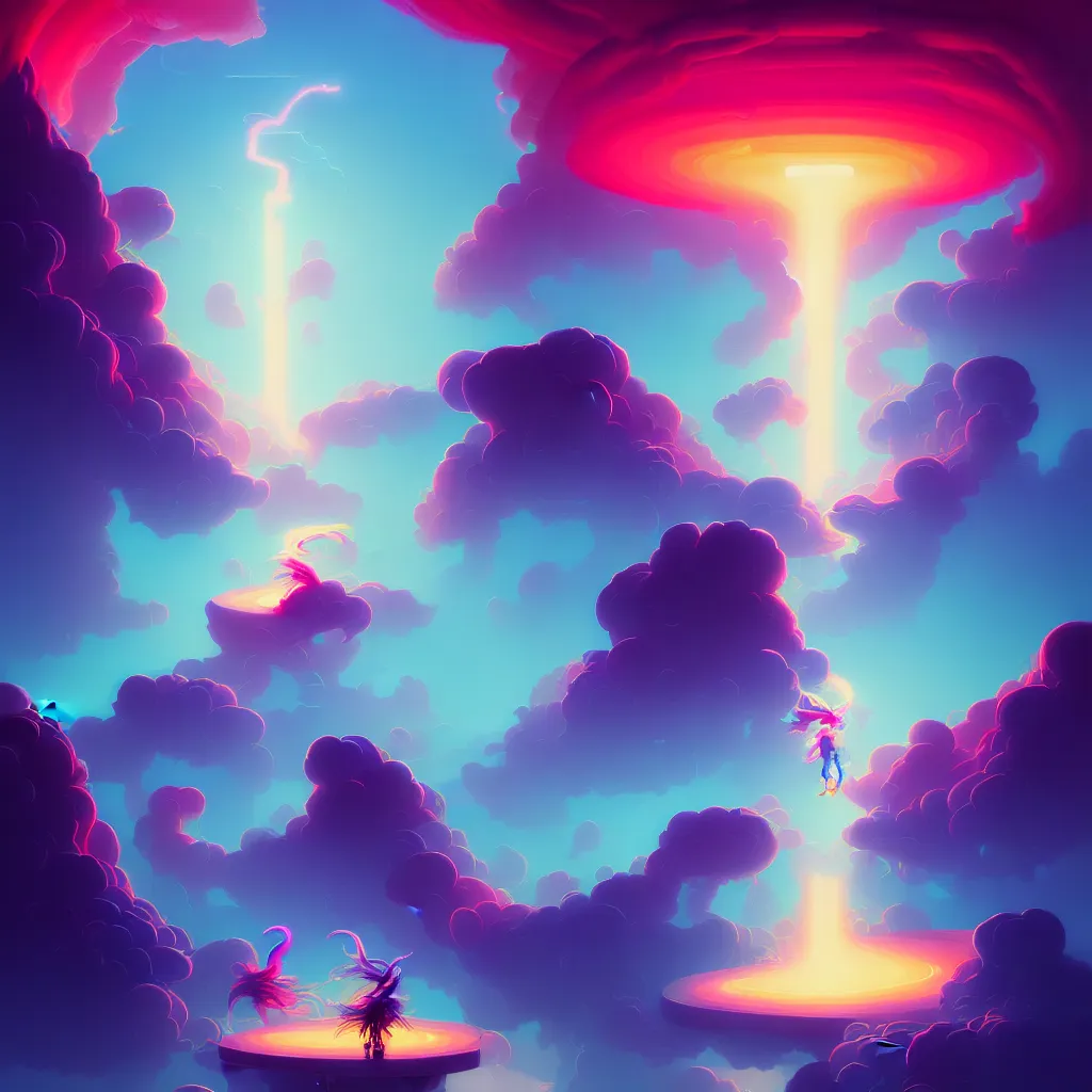 Prompt: a micro-service deployed to a data-center, road, connector, firewall, cloud, security, thunderstorm, trending on Artstation, painting by Jules Julien, Leslie David and Lisa Frank and Peter Mohrbacher and Alena Aenami and Dave LaChapelle muted colors with minimalism