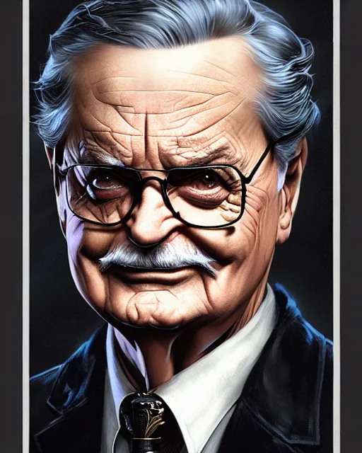 Image similar to mr. feeny from boy meets world as batman, character portrait, portrait, close up, concept art, intricate details, highly detailed by greg rutkowski, michael whelan and gustave dore