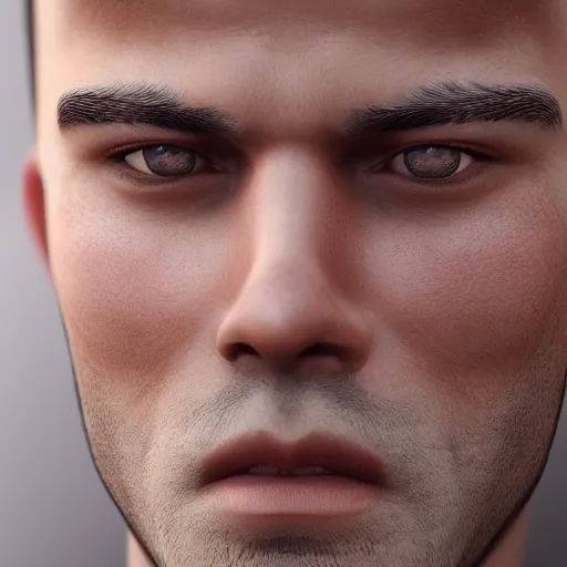 Prompt: A handsome and cute man, close-up portrait, trending on artstation, artstationHD, artstationHQ, artstation digital artwork, photorealistic imagery, photorealistic facial features, intricate, 4k, 8k