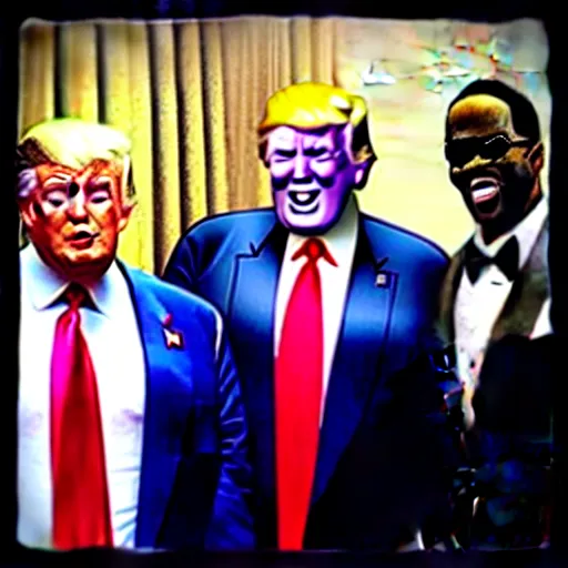 Image similar to “ madea real life picture with joe biden and donald trump on either side ”