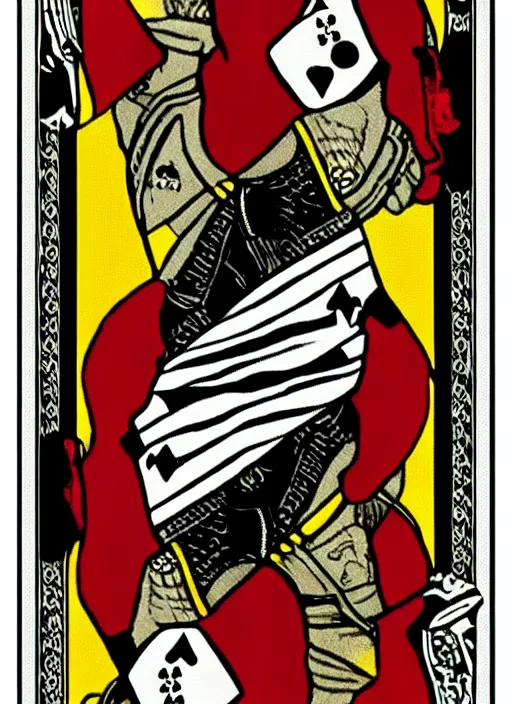 Image similar to queen of spades playing card iron man