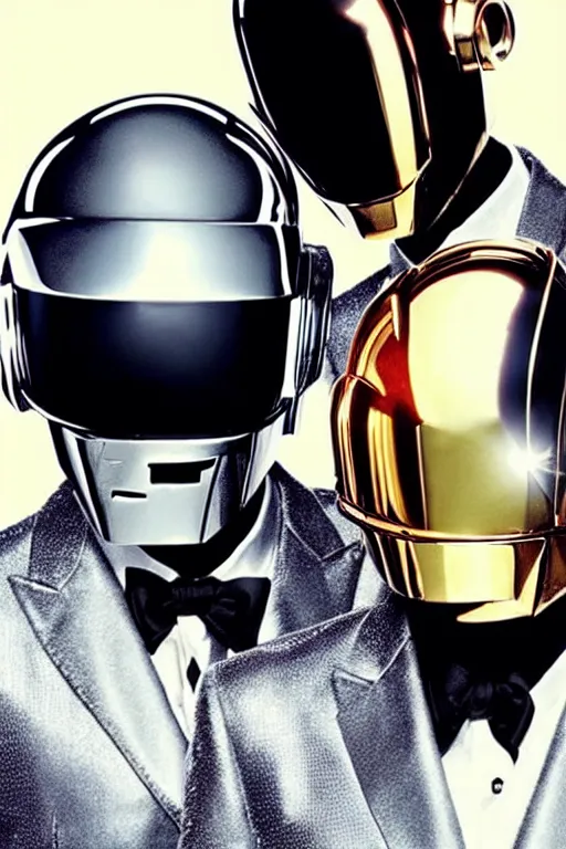 Image similar to the daft punk revealing their faces