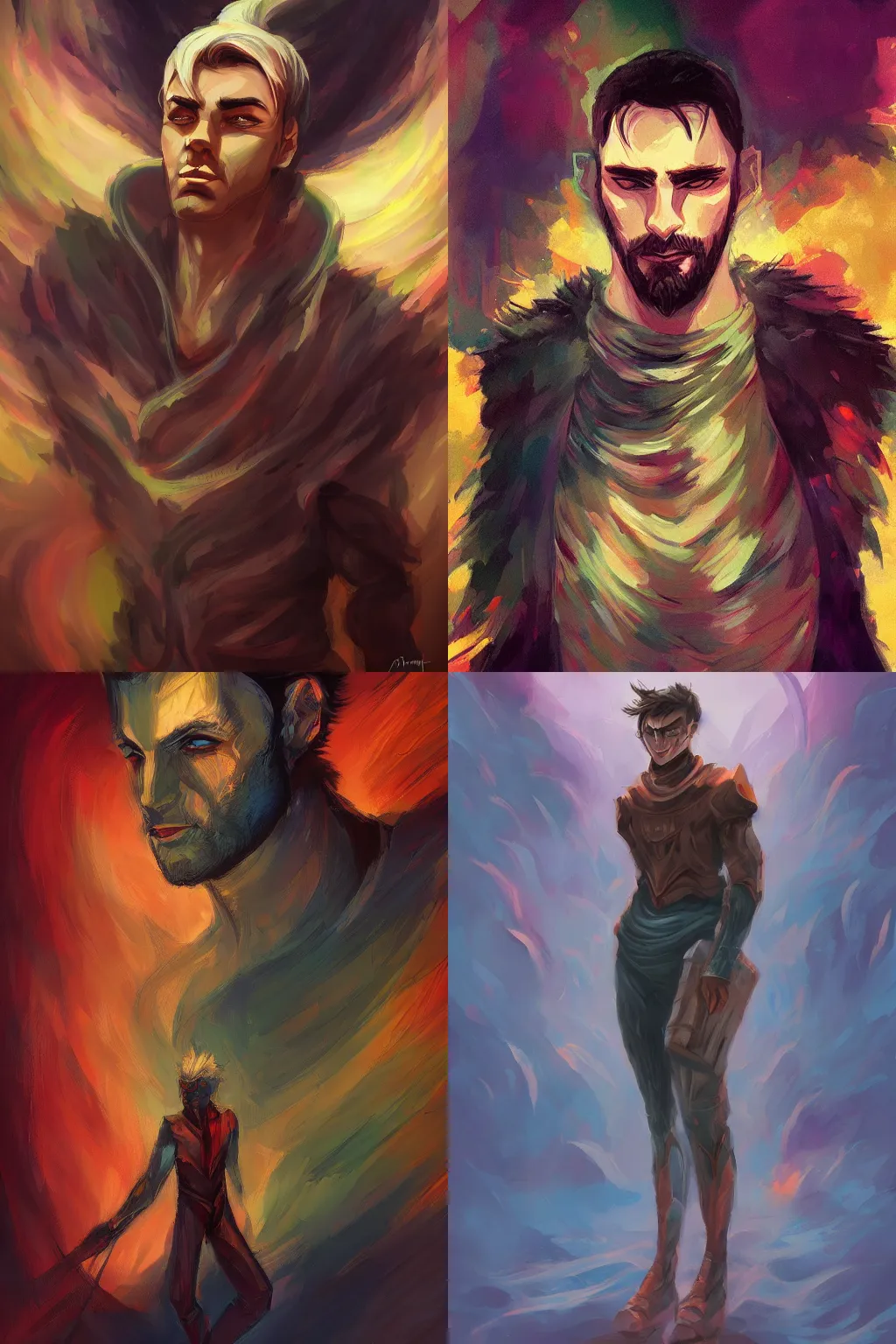 Prompt: male character art by anato finnstark