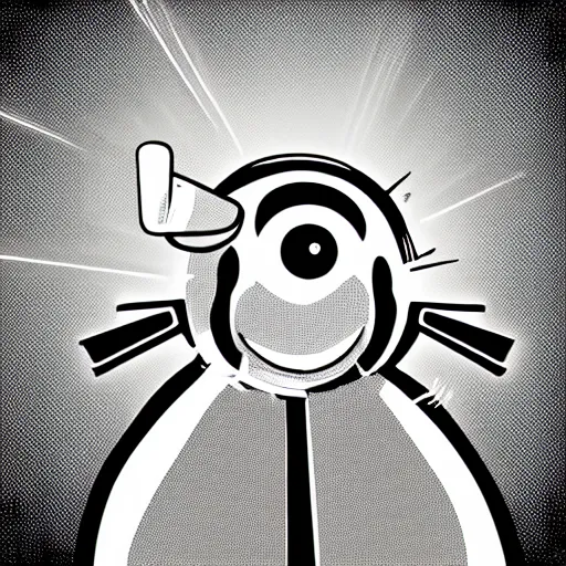 Image similar to “portrait of a cartoon animal, Disney style, pointing a laser gun at the camera”