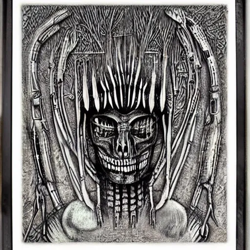 Image similar to an afrikaans oom by hr giger