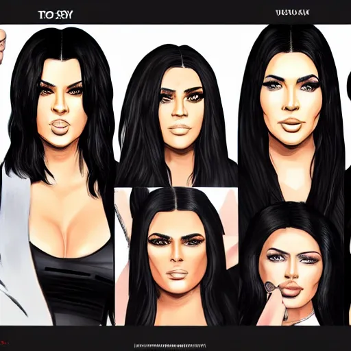 Prompt: The Kardashians asking for their credentials from the IT guys, ultra detailed, sharp focus, artstation, pixiv,