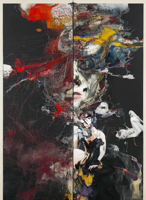 Image similar to entropy is the natural order of the universe i simply catalyze the process, a brutalist designed, gothic, rich deep colours, painted by francis bacon, adrian ghenie, james jean and petra cortright, part by gerhard richter, part by takato yamamoto. 8 k masterpiece