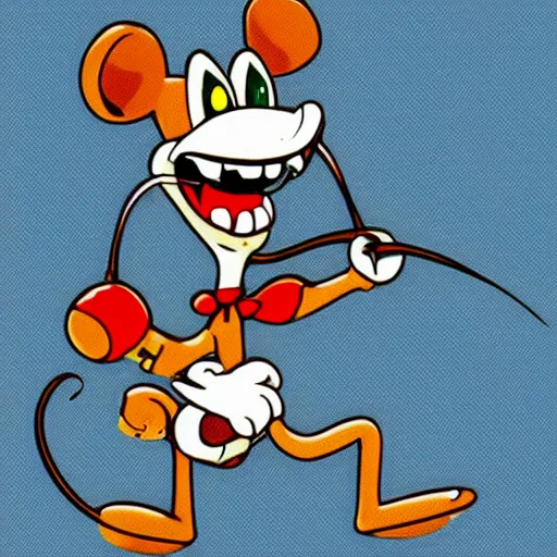 Image similar to a mouse in the style of cuphead