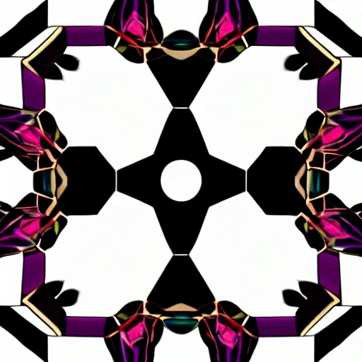 Image similar to gem, white, centered, symmetrical, hexagonal, oblong, digital art