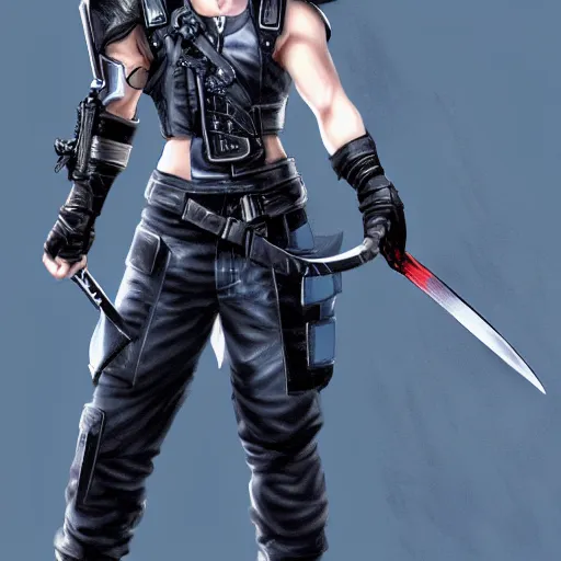 Prompt: Cloud Strife, Final Fantasy, full body, concept art, ultra detailed