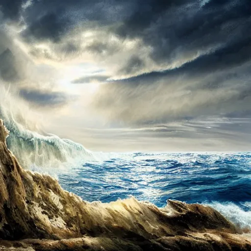 Image similar to the great white sea, stunning hd artwork