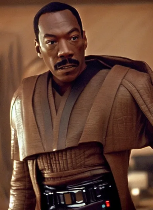 Image similar to Eddie Murphy in Star wars movie