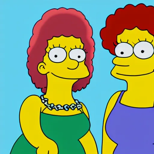 Prompt: stunning award winning hyperrealistic hdr 8 k highly detailed portrait photo of twins sherri and terri on the simpsons as real humans