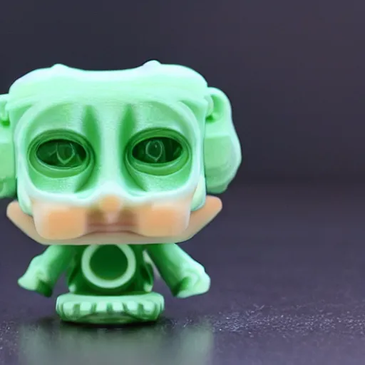 Prompt: photo of a 3 d resin printed toy