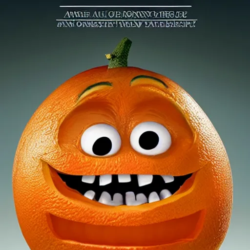 Image similar to the cover of the annoying orange edition of the bible