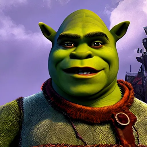 Prompt: shrek the witcher