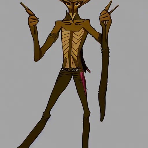 Image similar to tall skinny lanky dnd bugbear