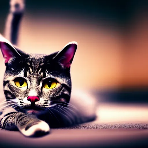 Prompt: cinematic of a cat