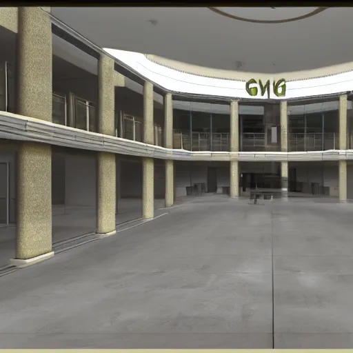 Image similar to an empty mall in garry's mod