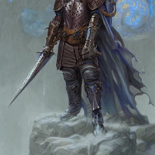 Image similar to the great knight as a fantasy D&D character, portrait art by Donato Giancola and Bayard Wu, digital art, trending on artstation