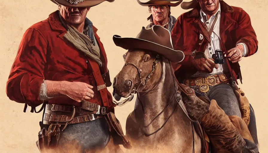 Image similar to John Wayne is Arthur Morgan in Red Dead Redemption 2, hyperdetailed, artstation, cgsociety, 8k