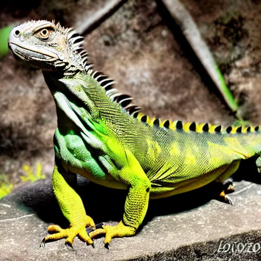 Image similar to Hawk and iguana hybrid animal, highly detailed photo taken at zoo,