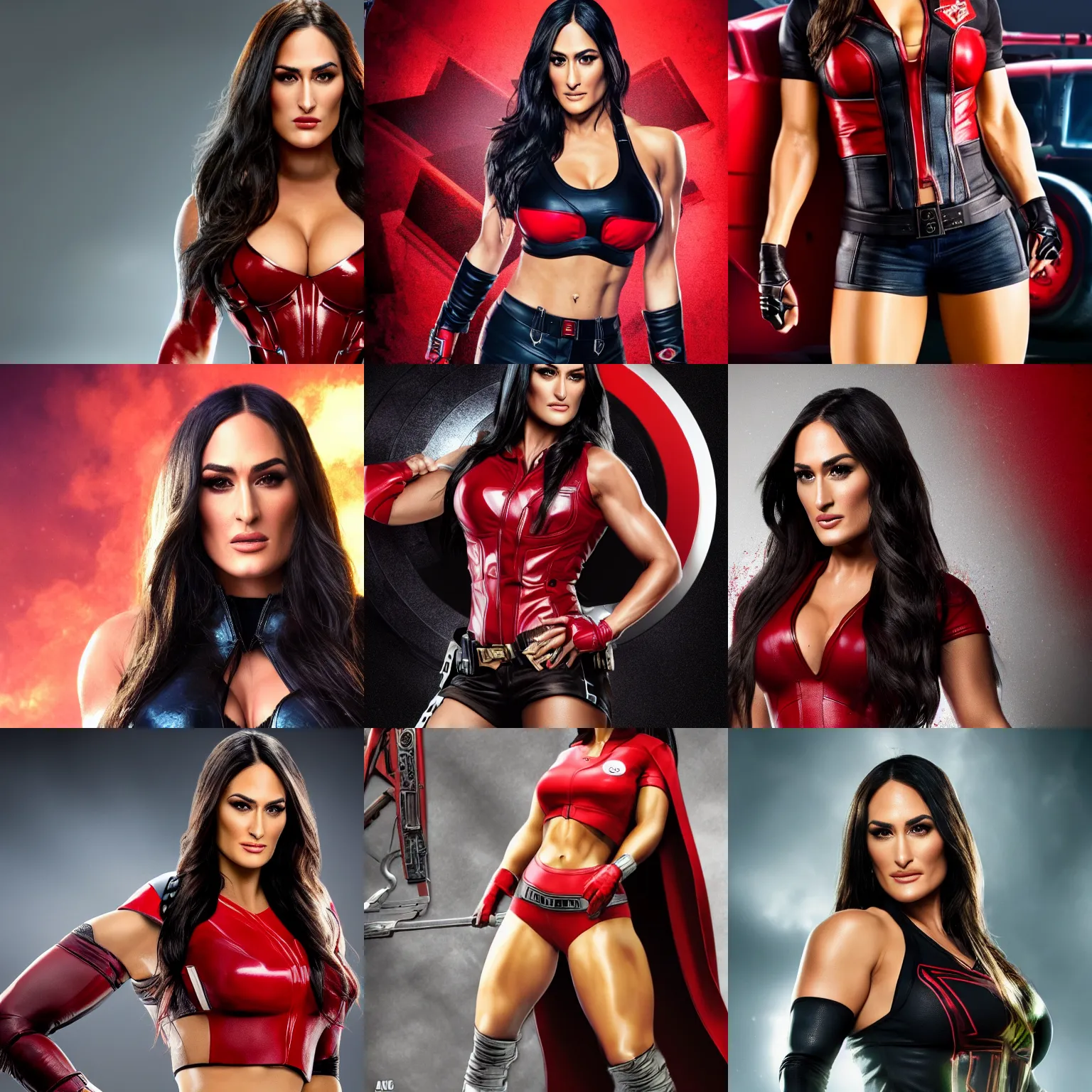 Prompt: Nikki Bella as a member of the avenger, detailed, realistic, 8K resolution,