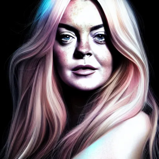 Prompt: epic professional digital art of Lindsay Lohan corporate headshot, best on artstation, cgsociety, wlop, cosmic, epic, stunning, gorgeous, much detail, much wow