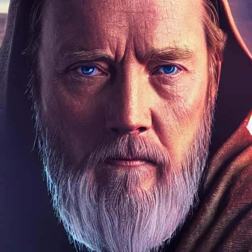 Image similar to obi wan kenobi, 4 k realistic photo