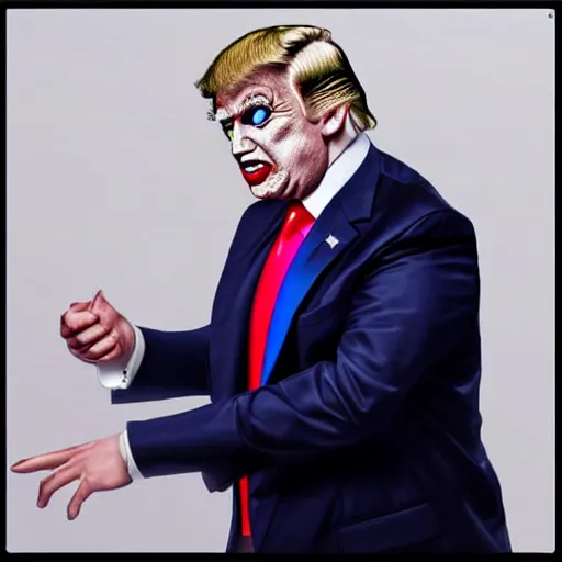 Prompt: Donald Trump play The Joker