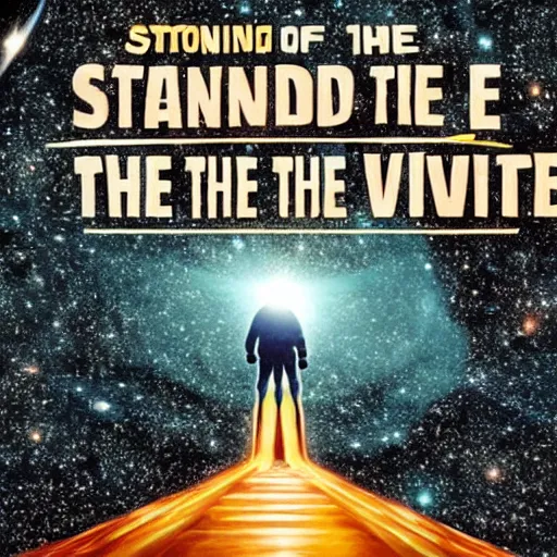 Prompt: standing at the edge of the universe