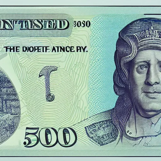 Image similar to concept design £ 5 0 note for the year 2 0 3 3