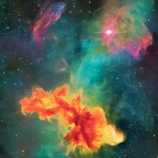 Image similar to the chicken nebula