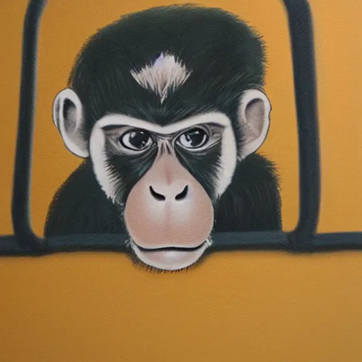 Image similar to monkey in bus, photorealism