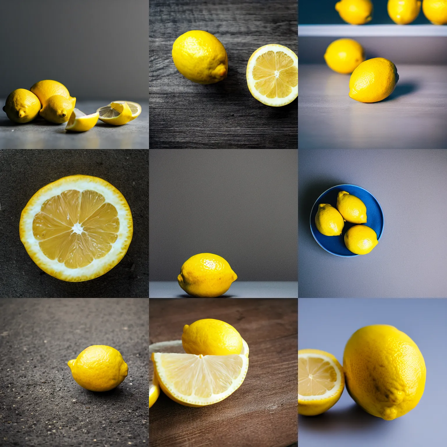 Prompt: a lemon, canon eos r 3, f / 1. 4, iso 2 0 0, 1 / 1 6 0 s, 8 k, raw, unedited, symmetrical balance, in - frame