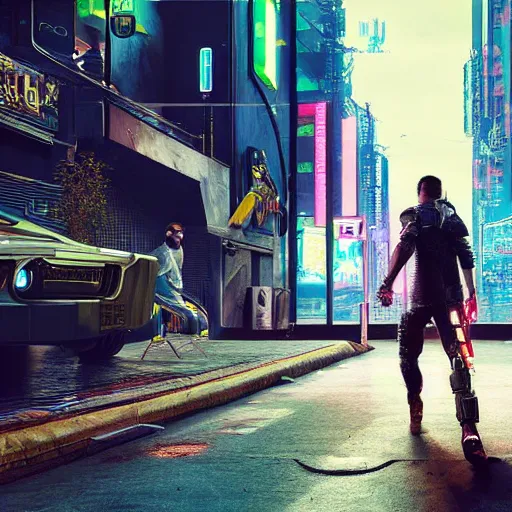 Image similar to Messi as a cyber,cyberpunk 2077,realistic,very detailed,HDR,steampunk