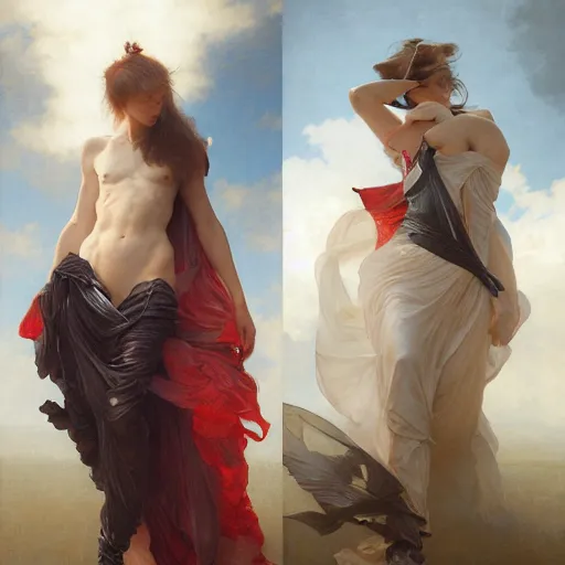 Image similar to Portrait of DataUnion Protocol - TOGETHER is more by Ayami Kojima and Ruan Jia and Mandy Jurgens and Artgerm and william-adolphe bouguereau