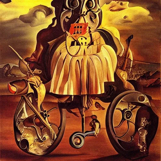 Image similar to lost chapter of dom quixote by salvador dali bunuel